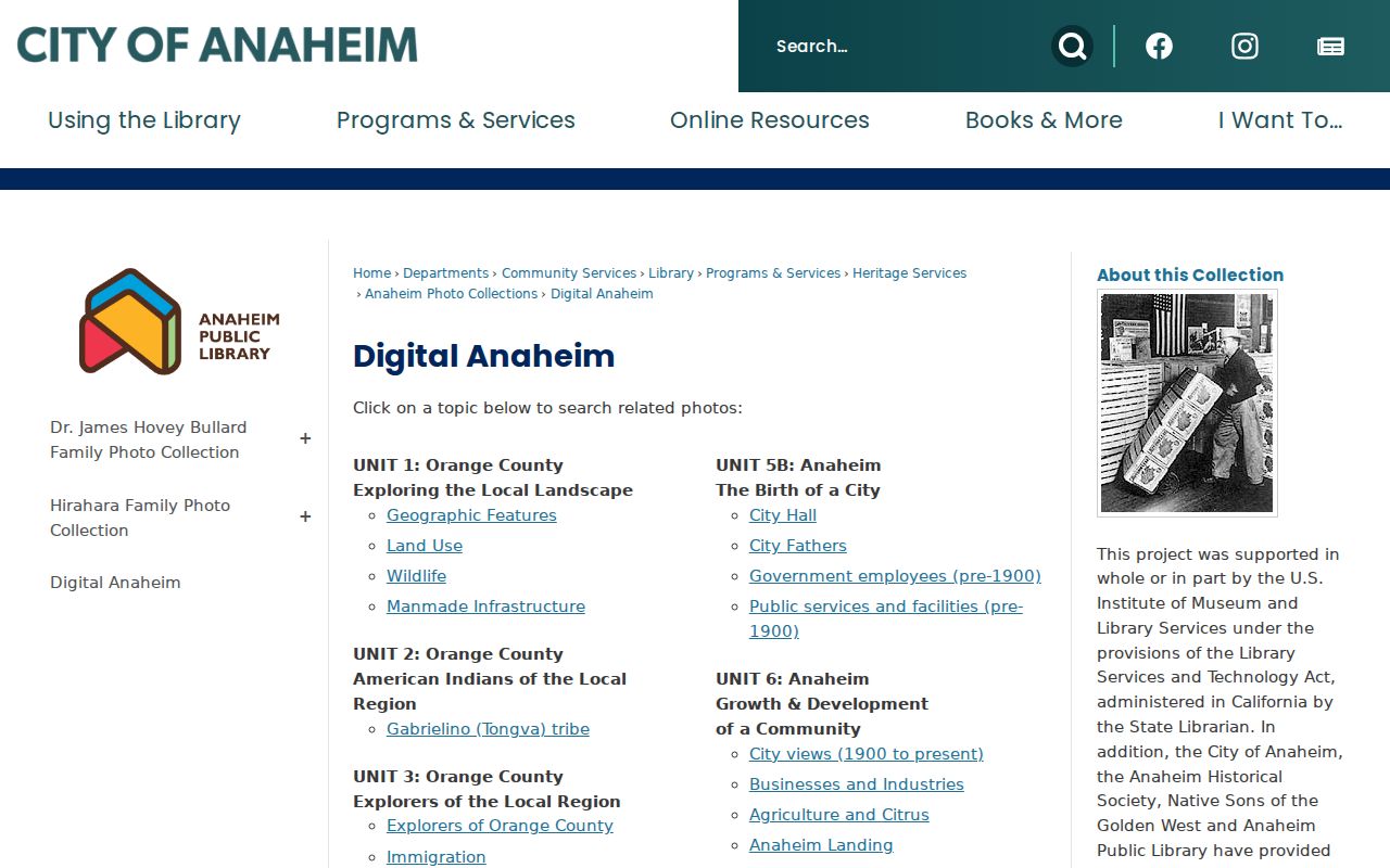 Anaheim city directory Digital Anaheim local history collection